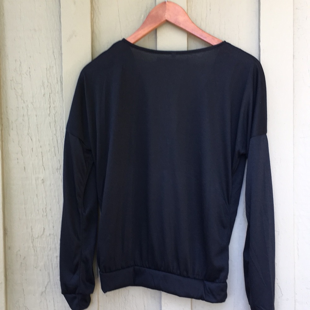 New! Black Gold Zip Top - Picture 4 of 6